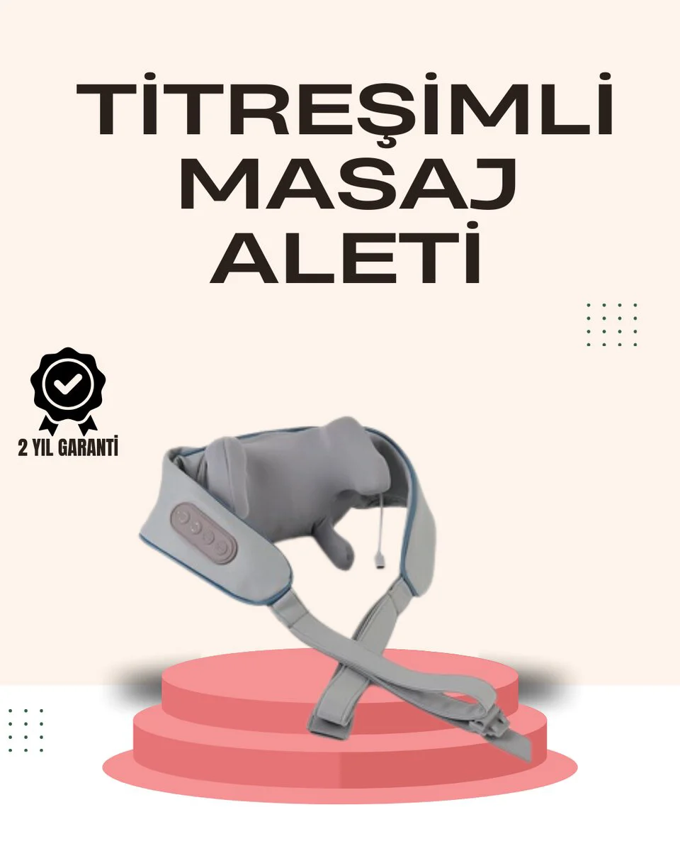 Kablosuz Boyun ve Omuz Masaj Aleti - Isıtmalı 3D Yoğurma Teknolojisi ile Rahatlama