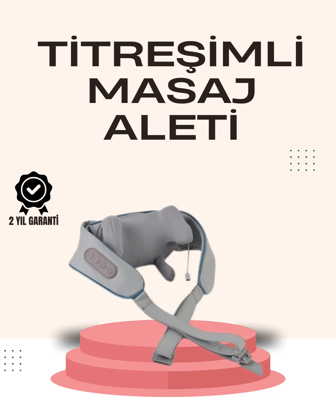 Kablosuz Boyun ve Omuz Masaj Aleti | Isıtmalı ve Yoğurmalı Kablosuz Boyun ve Omuz Masaj Aleti | Isıtmalı ve Yoğurmalı