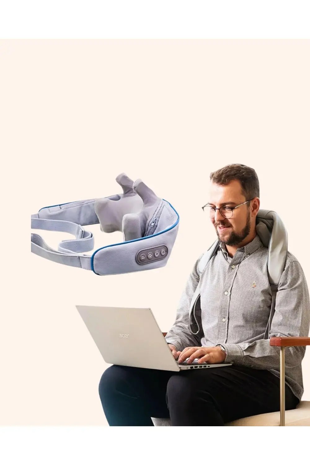 Kablosuz Boyun Ve Omuz Masaj Aleti | Isıtmalı Ve Yoğurmalı