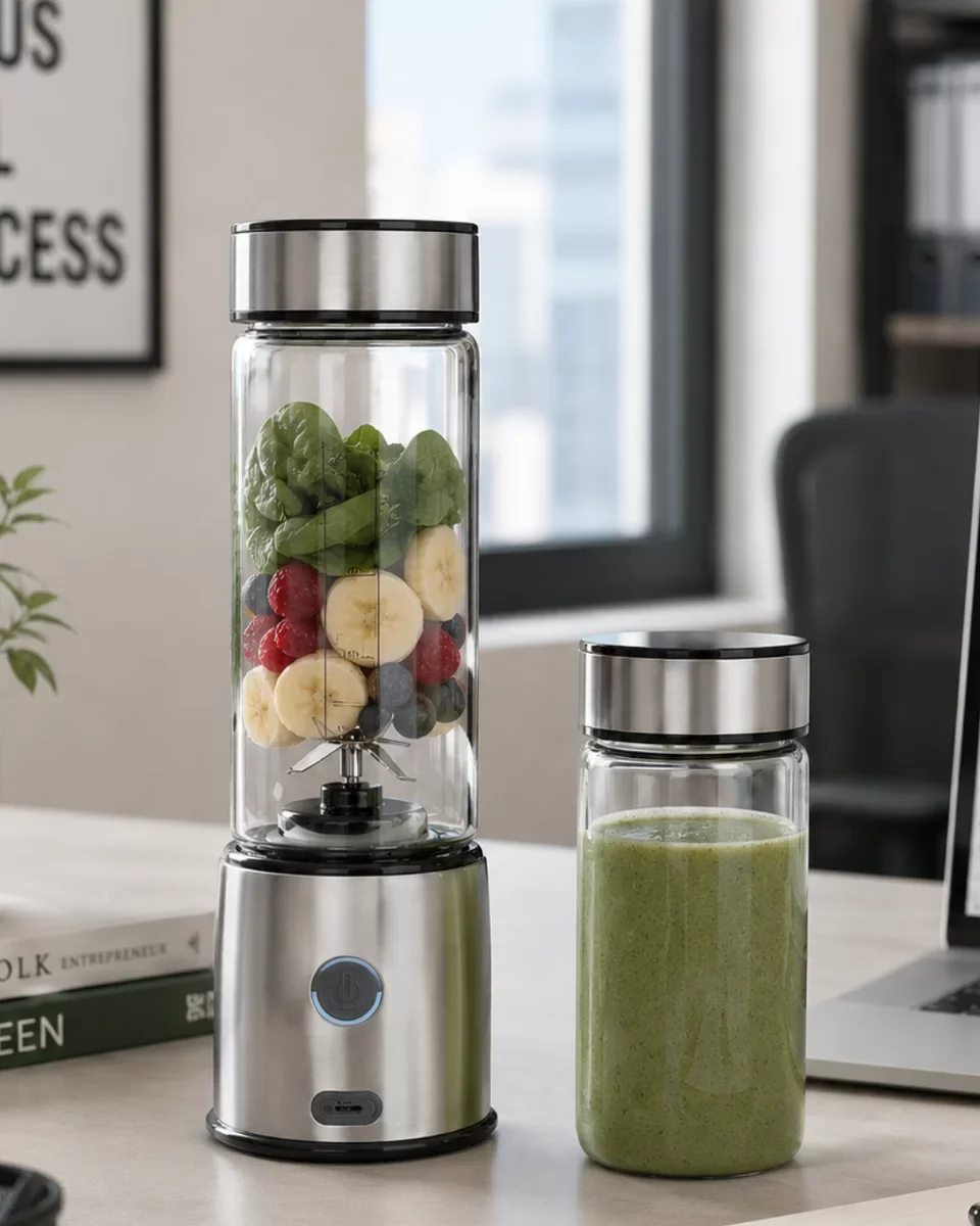 Kablosuz Cam Blender Yüksek Güçlü Smoothie, Meyve ve Sebze Hazırlayıcı - 126W 16.500 RPM