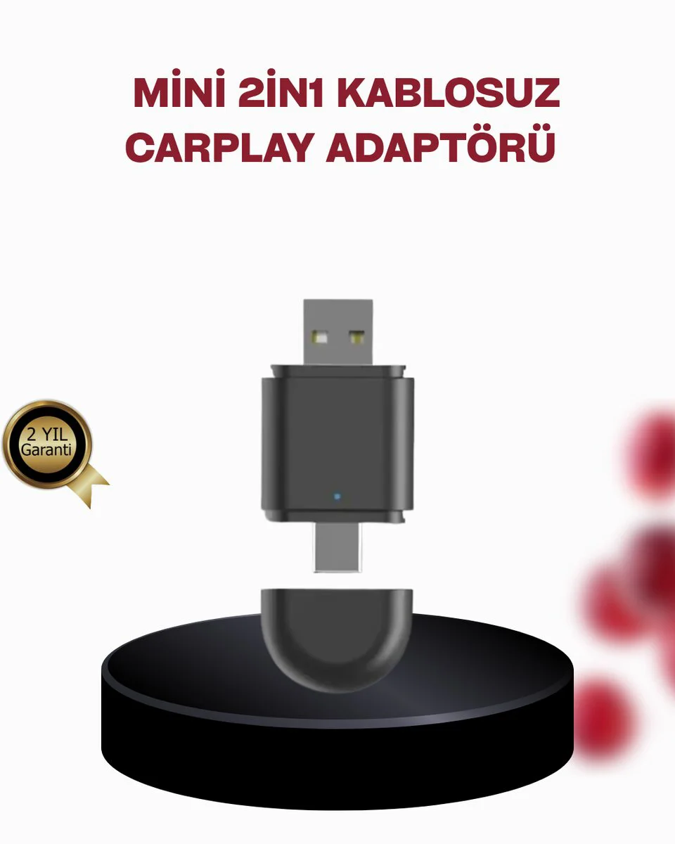 Kablosuz CarPlay Adaptörü – Bluetooth 5.4 ve Wi-Fi 6 Teknolojili Tak & Çalıştır Dönüştürücü Fiyatı, Yorumları ve Özellikleri