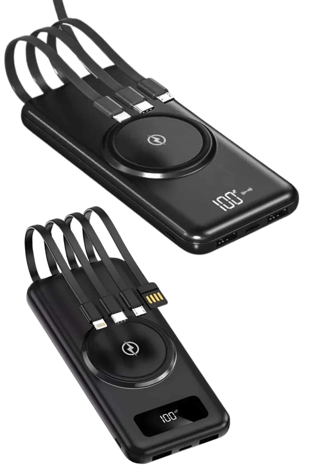Kablosuz Çoklu Şarj Girişli 10.000 Mah Kablolu Powerbank Taşınabilir Fiyatı, Yorumları ve Özellikleri