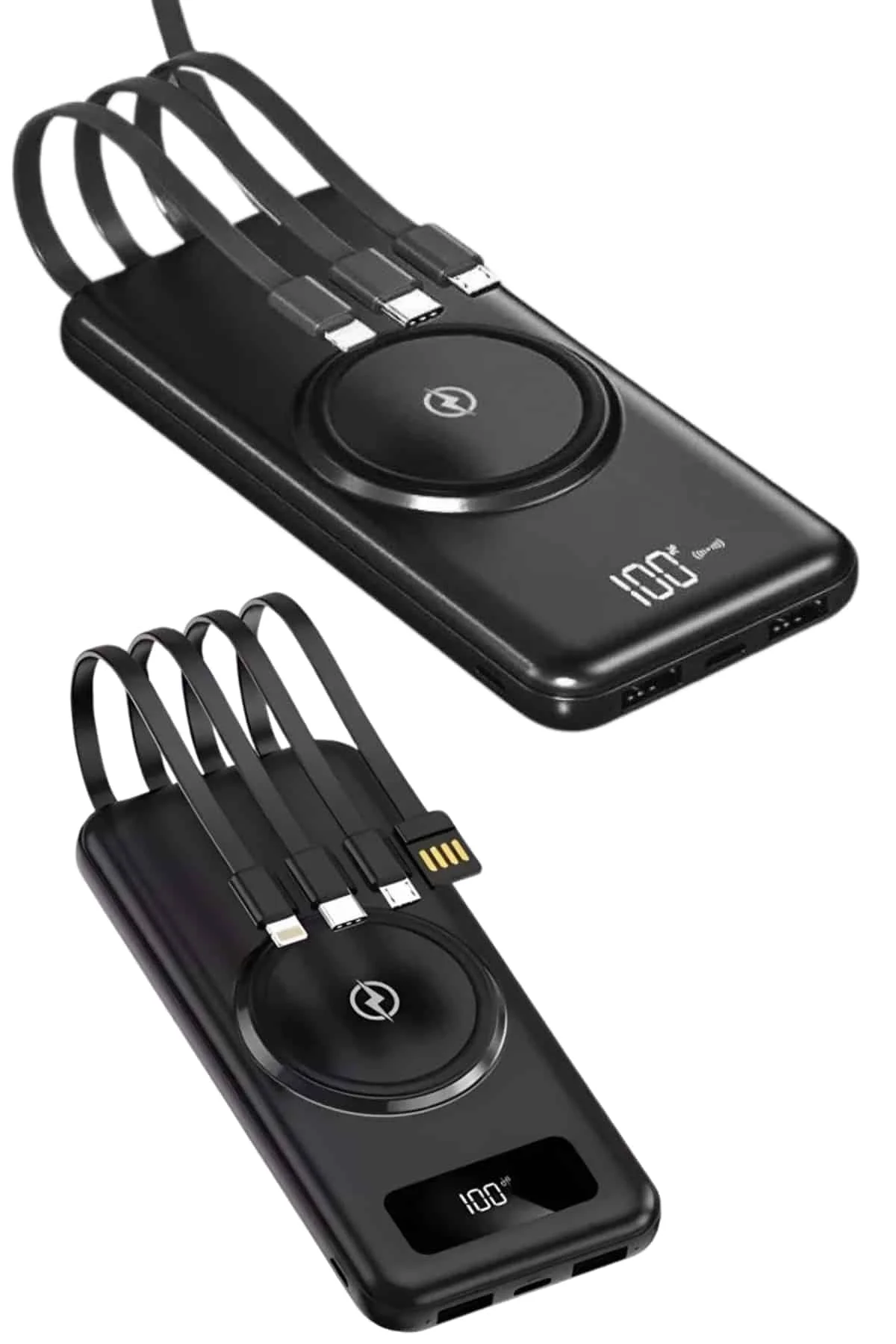 Kablosuz Çoklu Şarj Girişli 10.000 Mah Kablolu Powerbank Taşınabilir Fiyatı, Yorumları ve Özellikleri