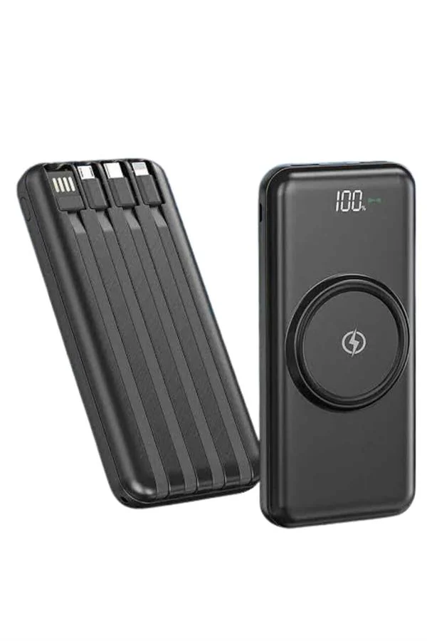 Kablosuz Çoklu Şarj Girişli 10.000 Mah Kablolu Powerbank Taşınabilir Fiyatı, Yorumları ve Özellikleri