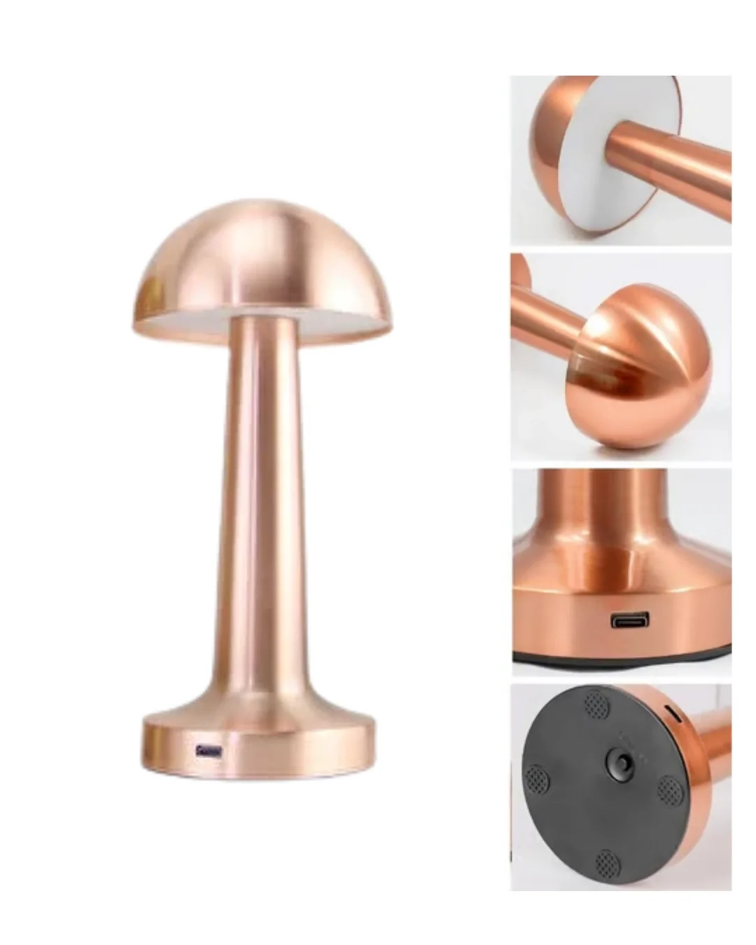 Kablosuz Dokunmatik Masa Lambası 3 Işık Modlu USB Şarjlı Bronz Fiyatı, Yorumları ve Özellikleri