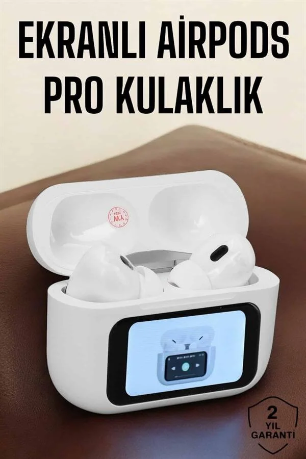 Kablosuz Dokunmatik Ekranlı Kulaklık - ANC Gürültü Önleme, Süper Bass ve Powerbank Özellikli