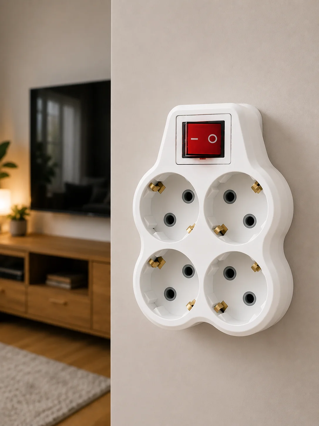 Kablosuz Duvar Tipi 4’lü Priz Çoklayıcı Anahtarlı Elektrik Priz Çoğaltıcı Fiyatı, Yorumları ve Özellikleri