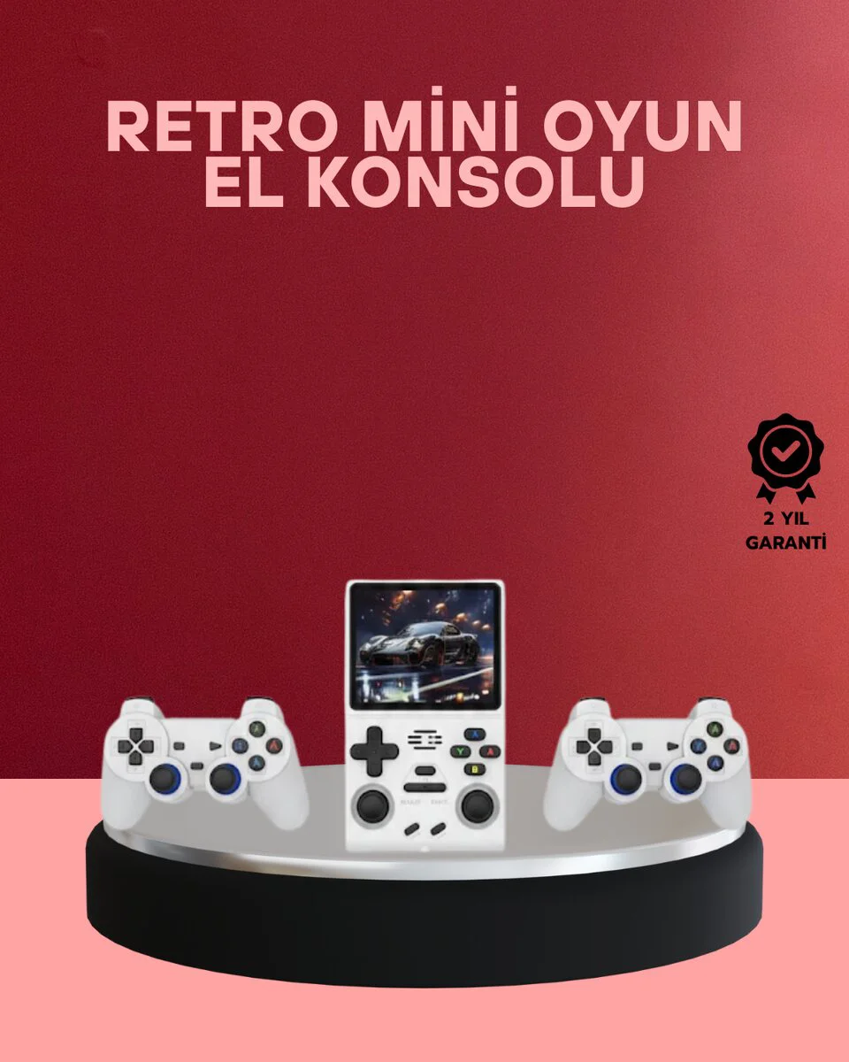 Kablosuz El Oyun Konsolu TV Bağlantılı 5000+ Oyunlu Taşınabilir El Konsolu