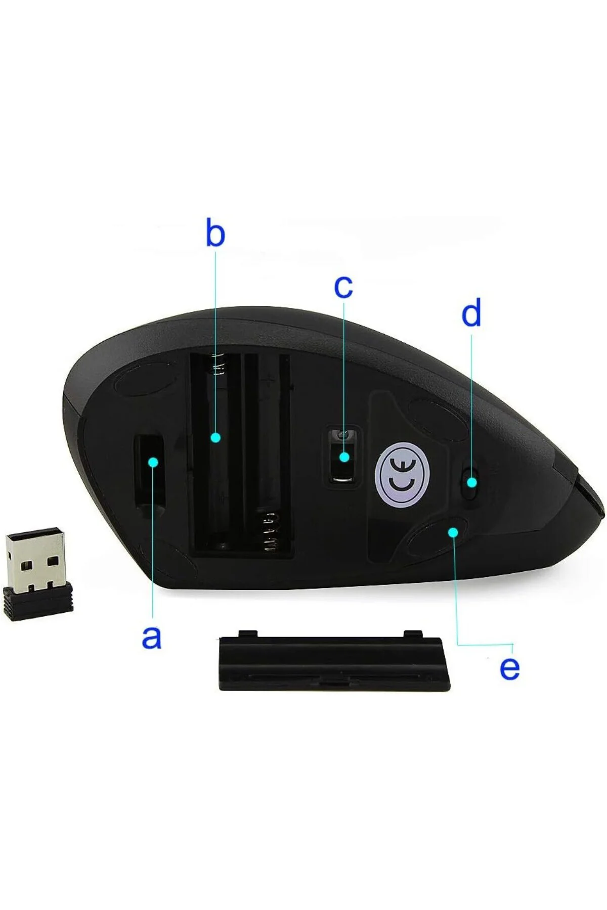 Kablosuz Ergonomik Dikey Mouse 800/1200/1600 DPI