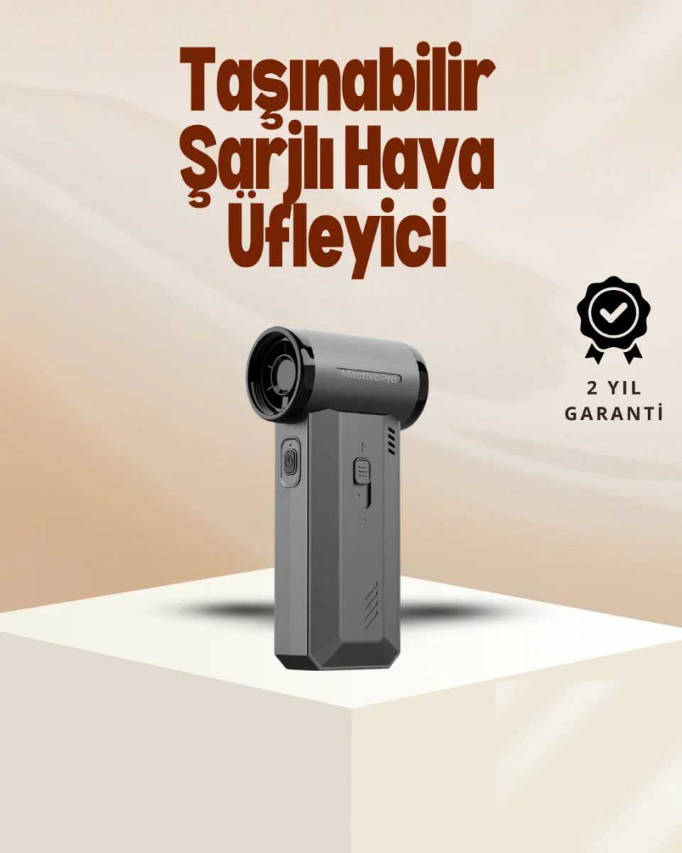 Kablosuz Hava Üfleme Cihazı - Turbo Motorlu El Tipi Temizleyici