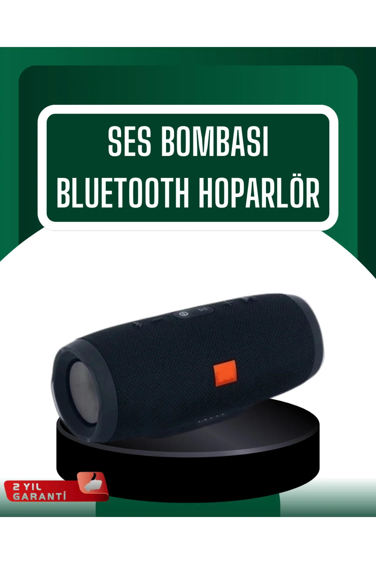 Kablosuz Hoparlör 12 Saat Çalma Süresi USB AUX TF Kart Destekli
