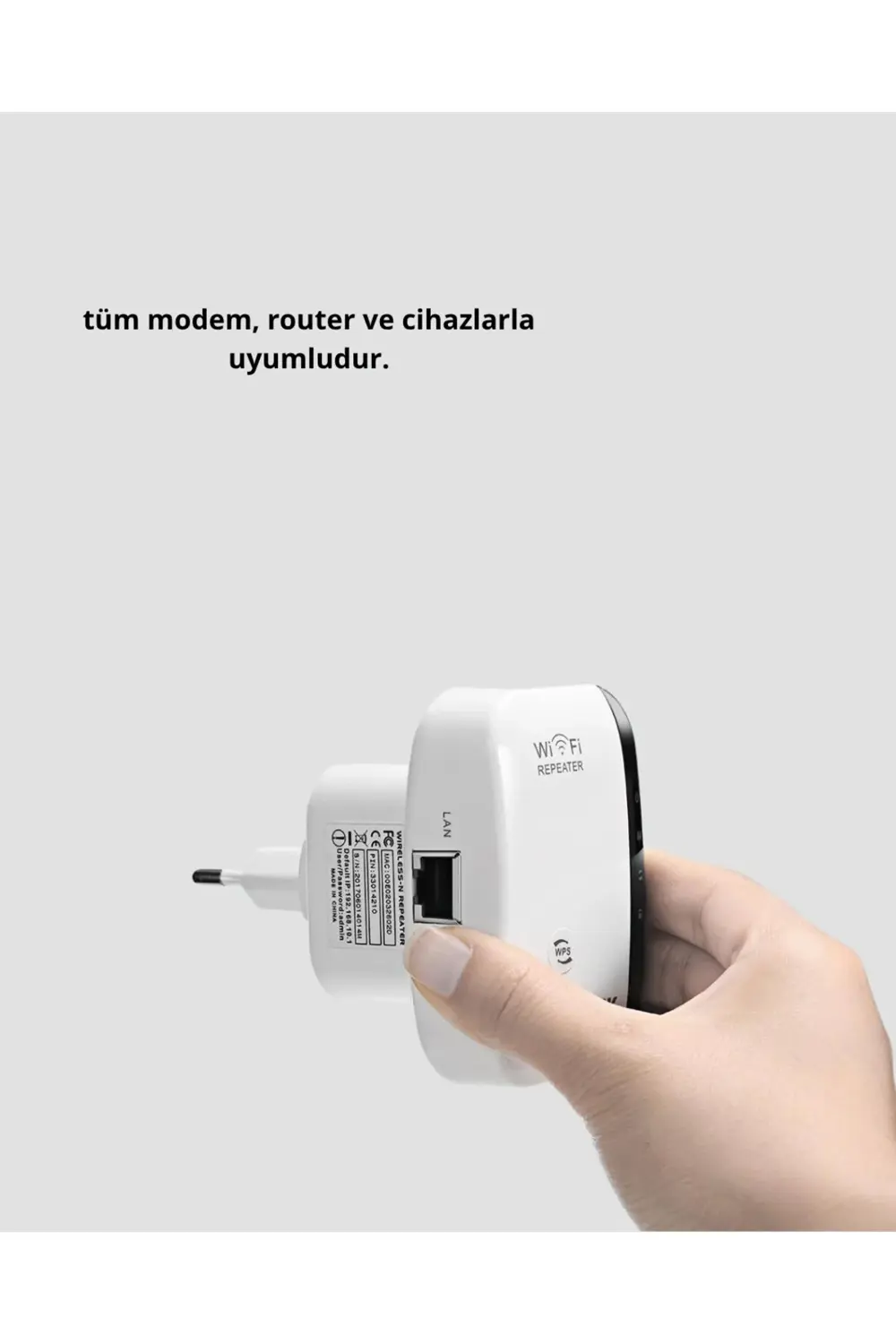 Kablosuz İnternet Genişletici 2.4Ghz Wifi Repeater Kolay Kuruluml