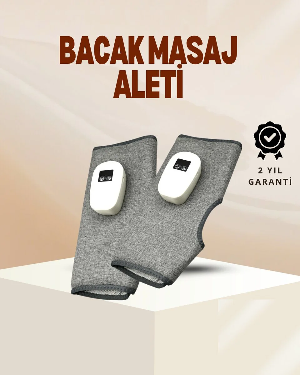 Kablosuz Isıtmalı Baldır Masaj Aleti – 3 Hava Basınçlı Titreşimli ve Sıcak Kompres Fonksiyonlu