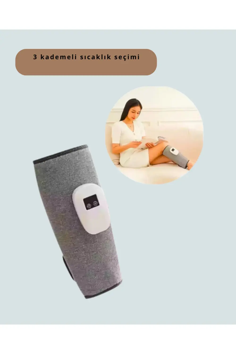 Kablosuz Isıtmalı Baldır Masaj Cihazı