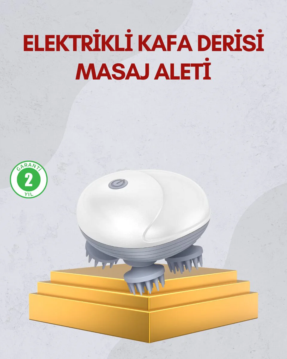 Kablosuz Kafa ve Vücut Masaj Aleti - Taşınabilir Tasarım ile Rahatlama