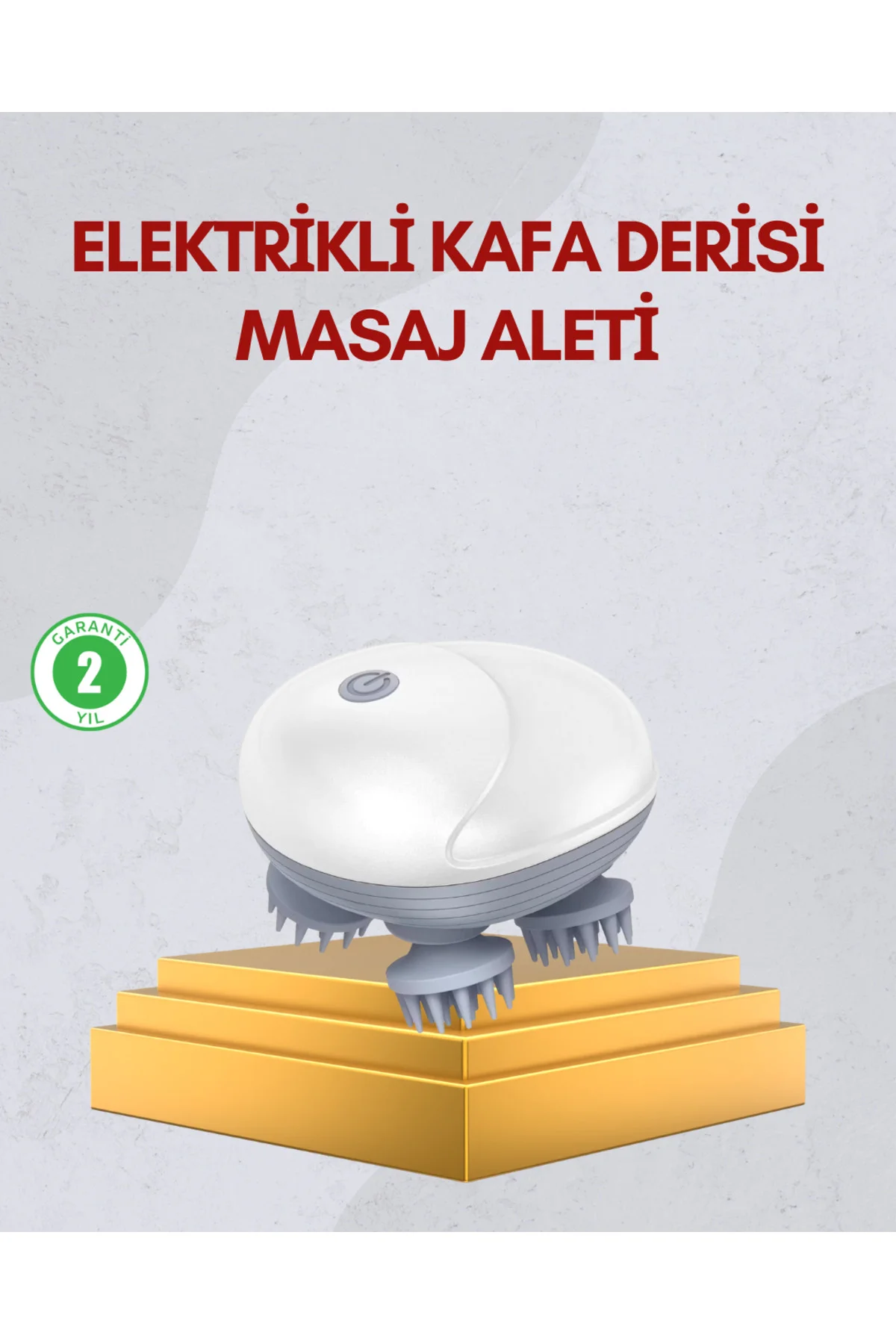 Kablosuz Kafa ve Vücut Masaj Aleti Taşınabilir Tasarım