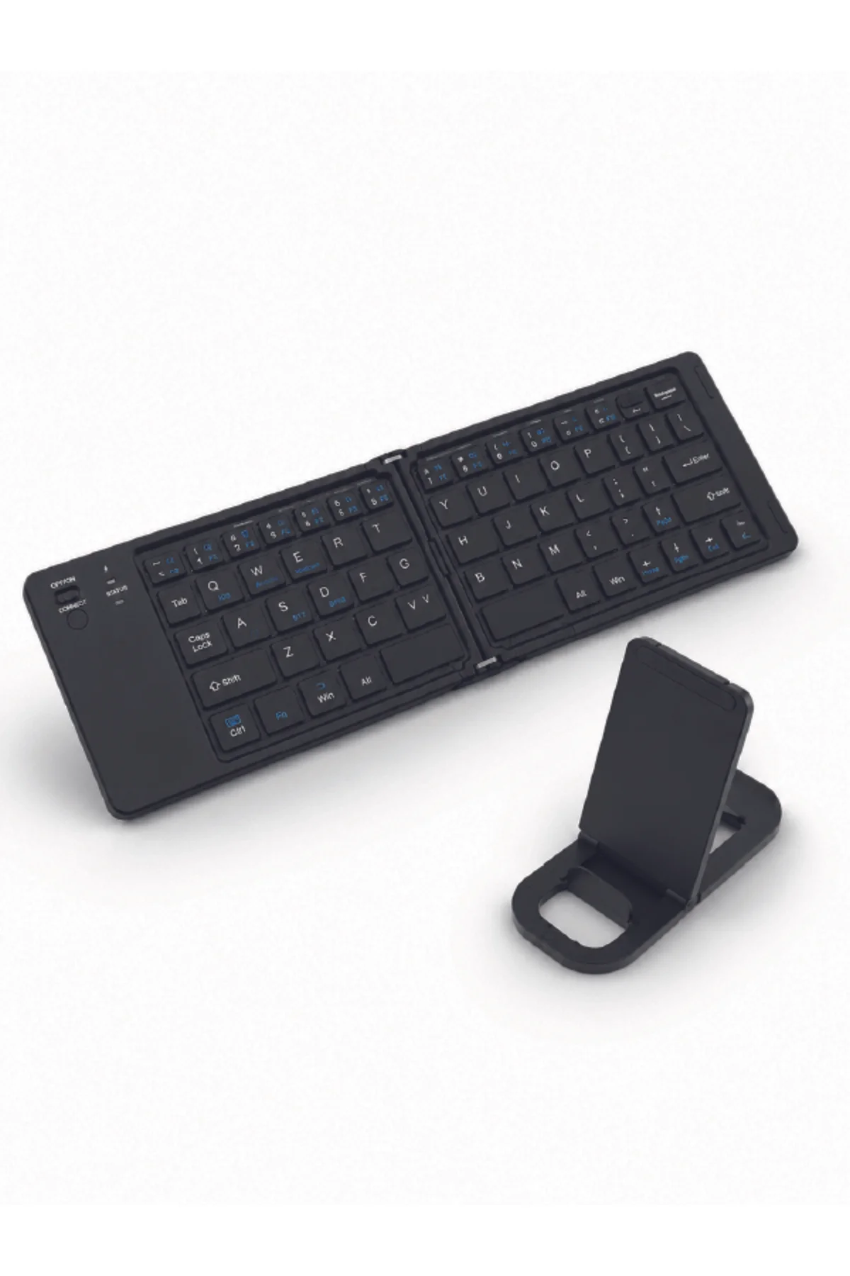 Kablosuz Katlanabilir Bluetooth Klavye Telefon Tablet Bilgisayar Uyumlu Kablosuz Katlanabilir Bluetooth Klavye Telefon Tablet Bilgisayar Uyumlu - Görsel 4