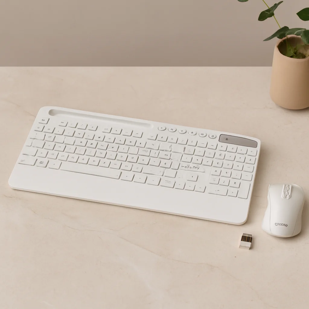 Kablosuz Klavye Mouse Seti - Tablet/Telefon Standlı - Beyaz - Q Klavye Fiyatı, Yorumları ve Özellikleri