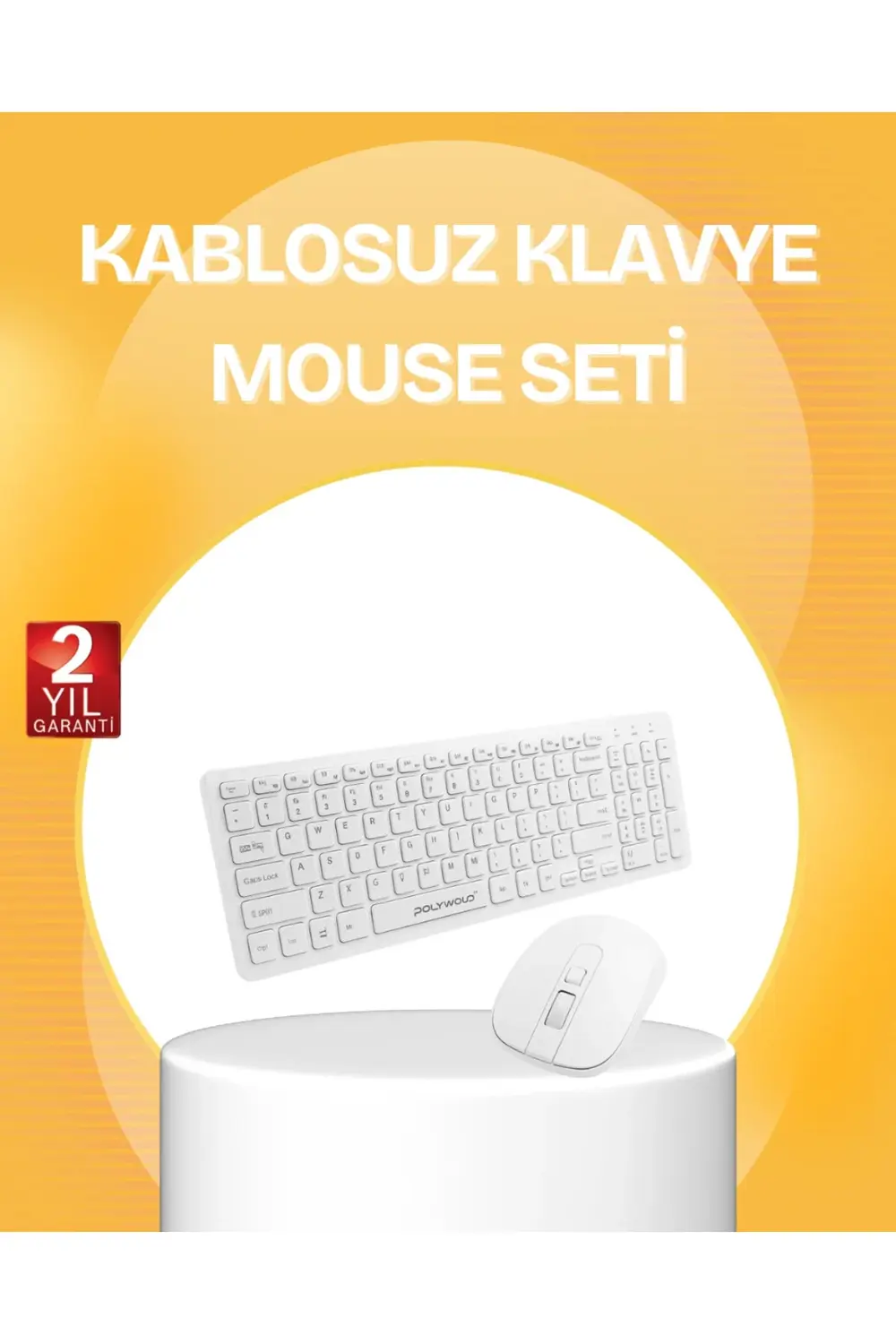Kablosuz Klavye Mouse Takımı - Ergonomik Sessiz ve Enerji Tasarru