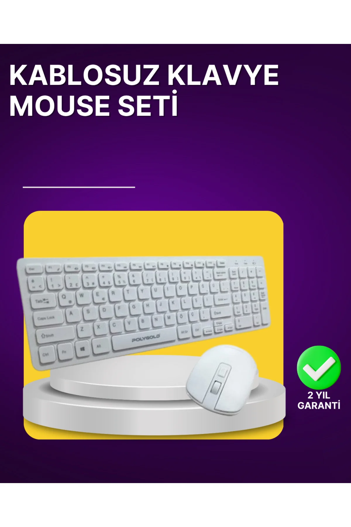 Kablosuz Klavye Ve Mouse Seti - Ergonomik Tasarım, Sessiz Kullanı