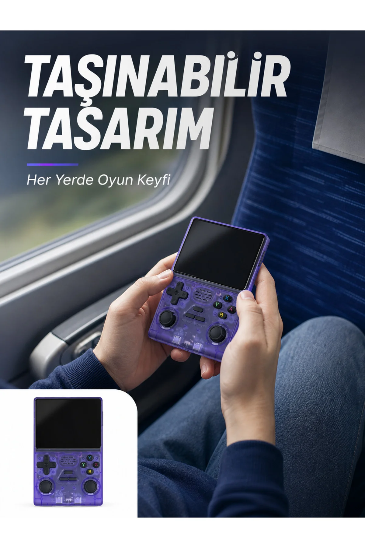 Kablosuz Kollu 3.5 İnç IPS Ekranlı Retro El Oyun Konsolu Kablosuz Kollu 3.5 İnç IPS Ekranlı Retro El Oyun Konsolu