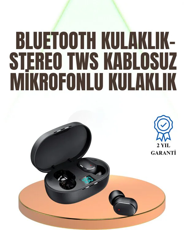 Kablosuz Kulak İçi Bluetooth Kulaklık Stereo Dokunmatik Kontrollü
