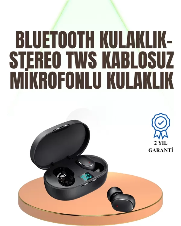 Kablosuz Kulak İçi Bluetooth Kulaklık Stereo Dokunmatik Kontrollü Kulaklık - Lisinya