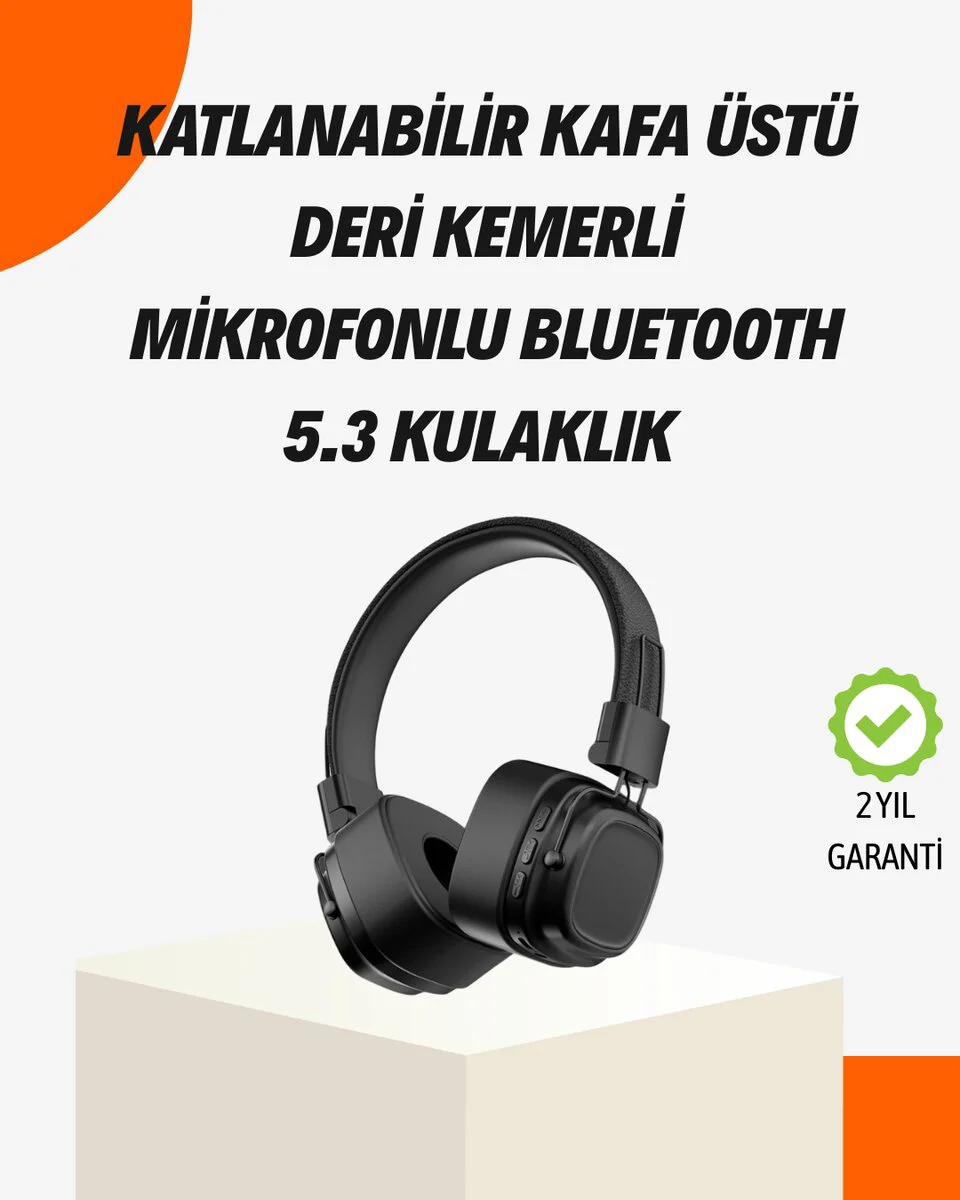 Kablosuz Kulak Üstü Kulaklık - Kristal Netliğinde Ses, 40mm Güçlü Bas ve Uzun Pil Ömrü