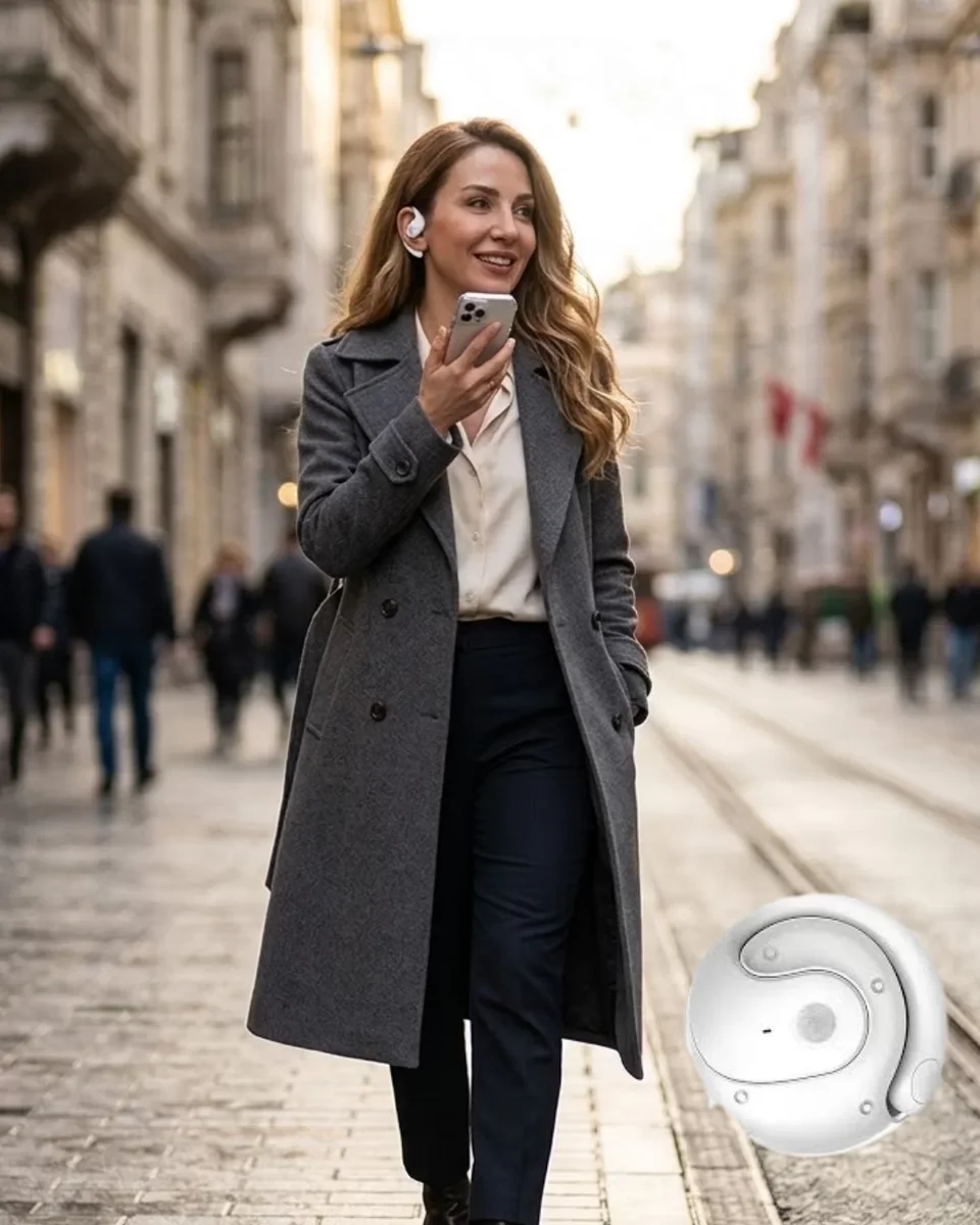 Kablosuz Kulaklık Bluetooth 5.4 Uzun Pil Ömrü ve Dokunmatik Kontrol Özellikli