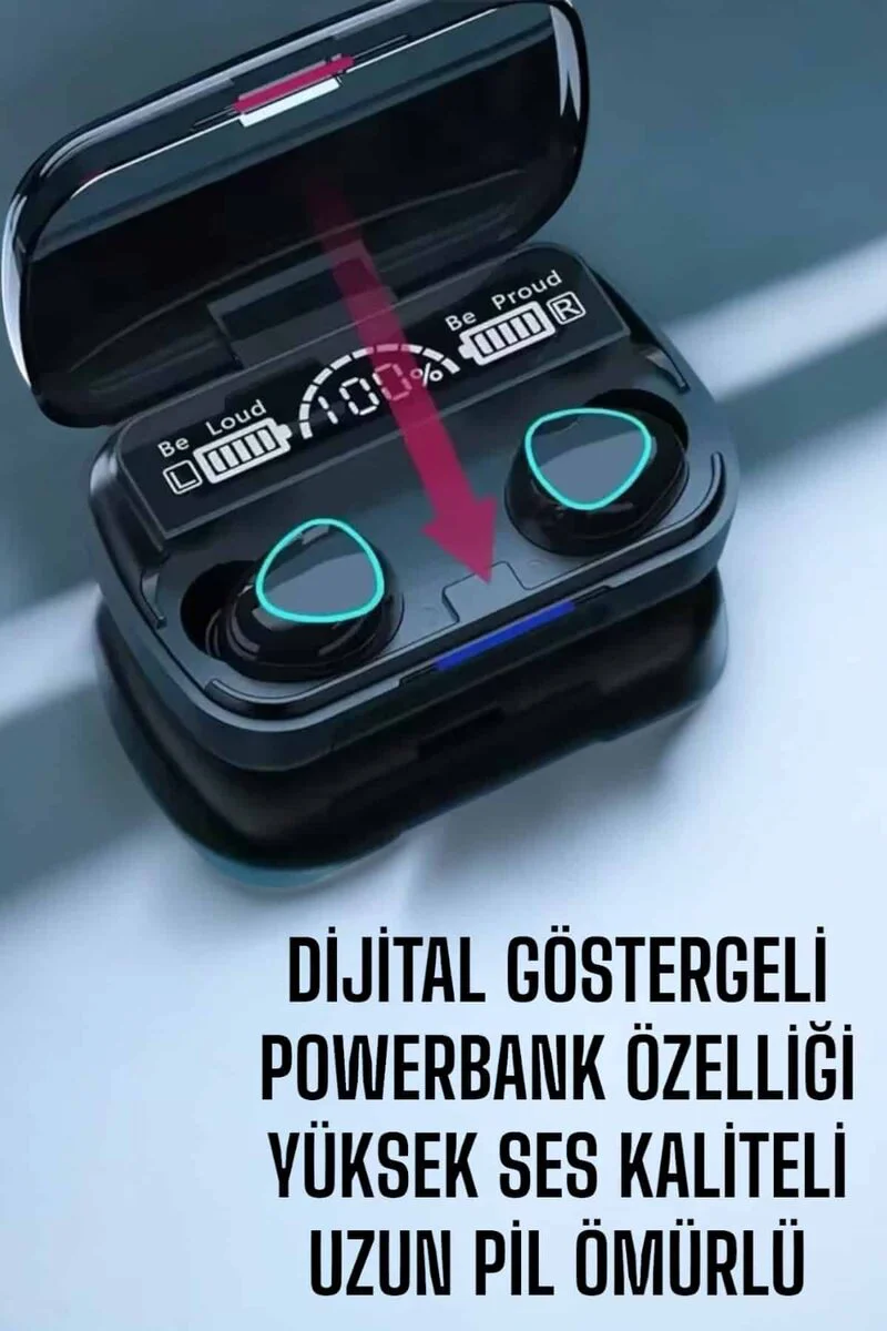 Kablosuz Kulaklık - Bluetooth 5.3, Suya Dayanıklı, Uzun Pil Ömrü, HD Ses