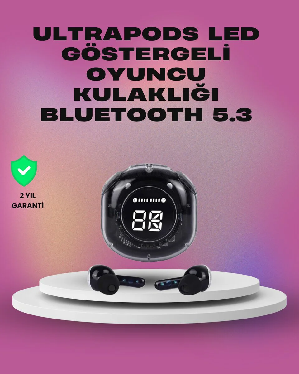 Kablosuz Kulaklık - Bluetooth 5.3, Hafif ve Şarj Destekli Spor Kulaklığı