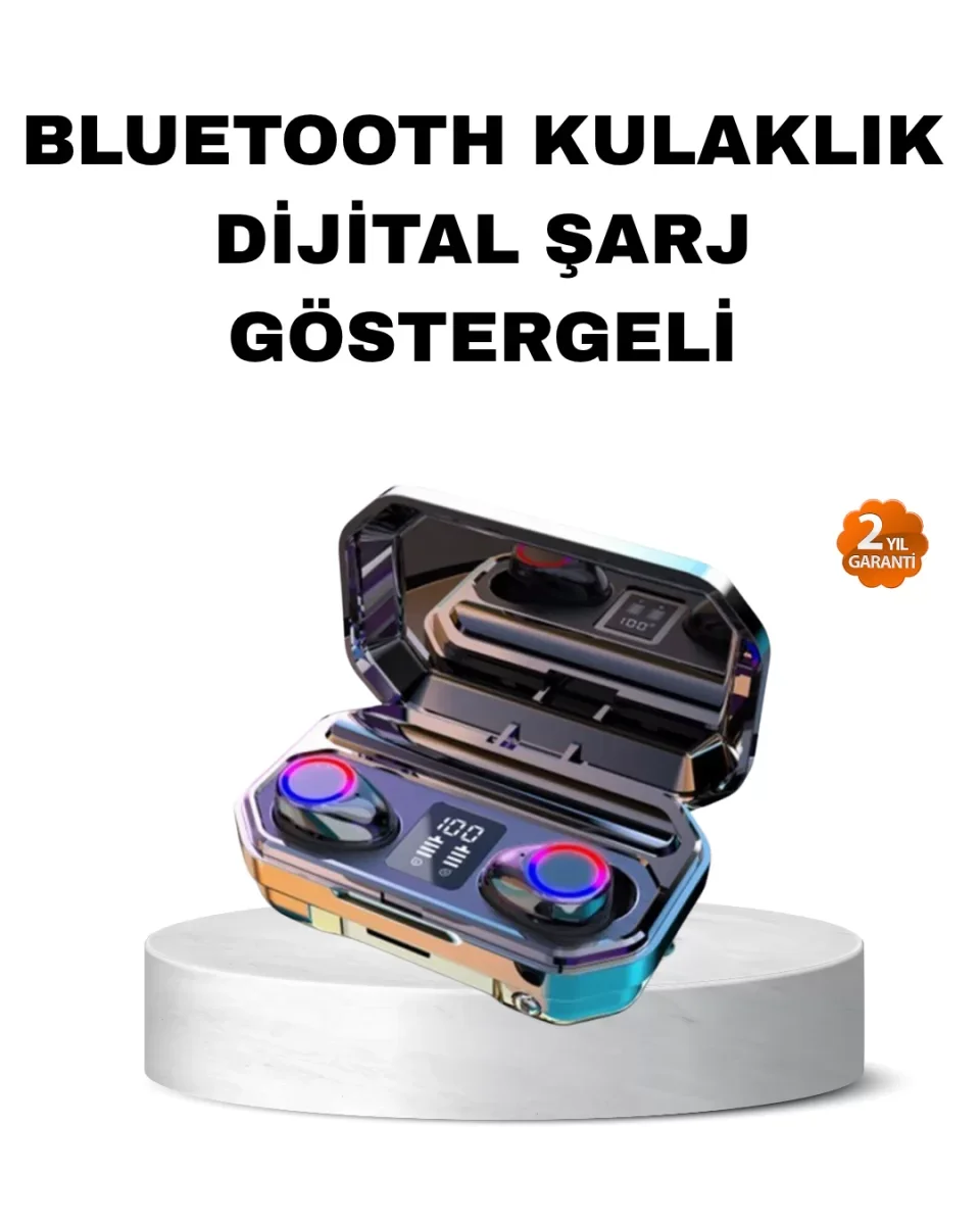 Kablosuz Kulaklık Uzun Pil Ömürlü Şarj Kutulu Ergonomik Hafif Tas