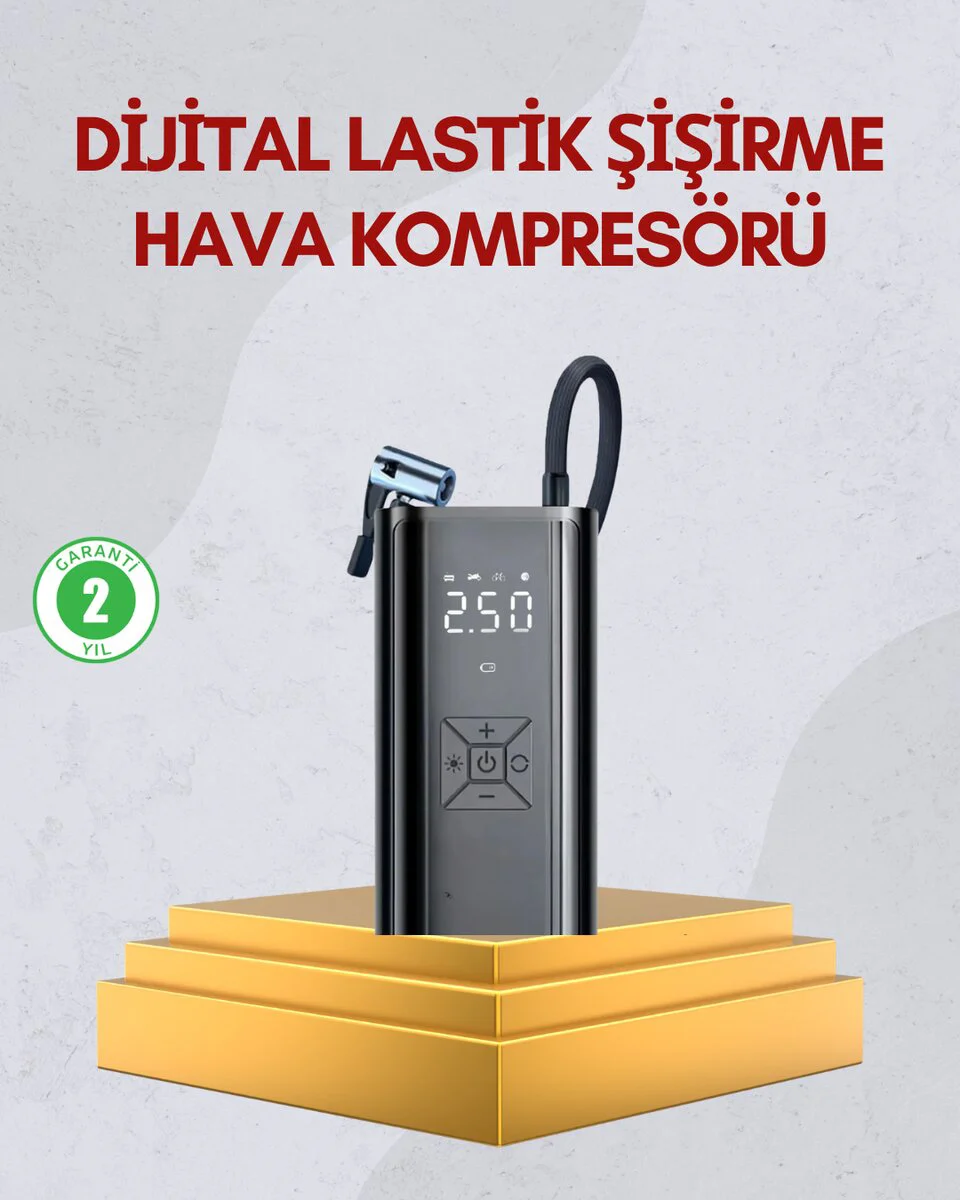 Kablosuz Kullanımlı Dijital Kontrollü Taşınabilir Şişirme Cihazı