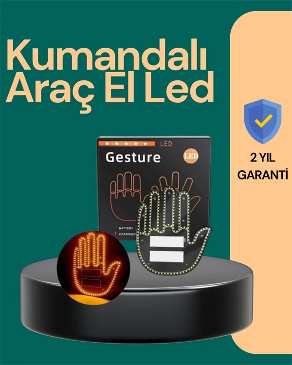 Kablosuz Kumandalı Led Jest Işığı 3 Modlu Araba Arkası Mesaj Işığı, 203 Led İle Yüksek Parlaklık Diğer