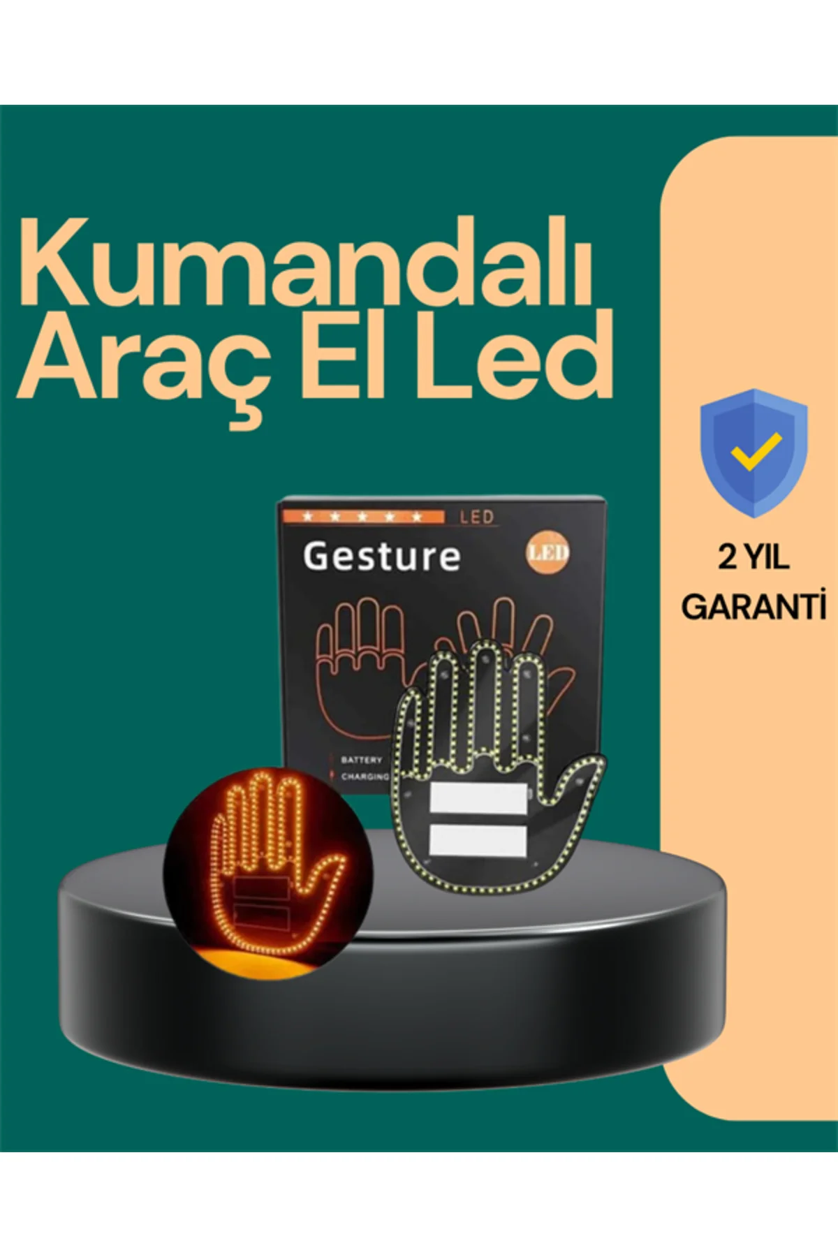 Kablosuz Kumandalı Led Jest Işığı – 3 Modlu Araba Arkası Mesaj Işığı 203 Led Ile Yüksek Parlaklık