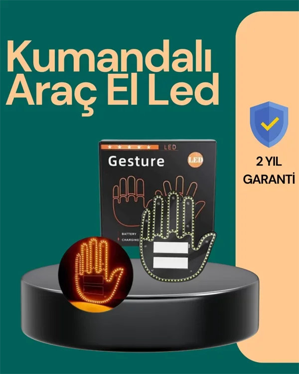 Kablosuz Kumandalı LED Jest Işığı – 3 Modlu Araba Arkası Mesaj Işığı, 203 LED ile Yüksek Parlaklık - Lisinya