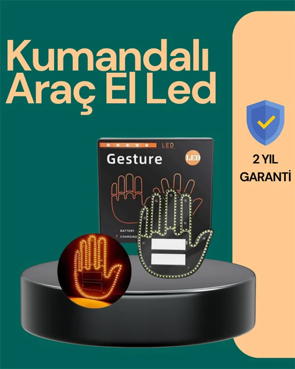 Kablosuz Kumandalı Led Jest Işığı 3 Modlu Araba Arkası Mesaj Işığı, 203 Led İle Yüksek Parlaklık - Lisinya Diğer