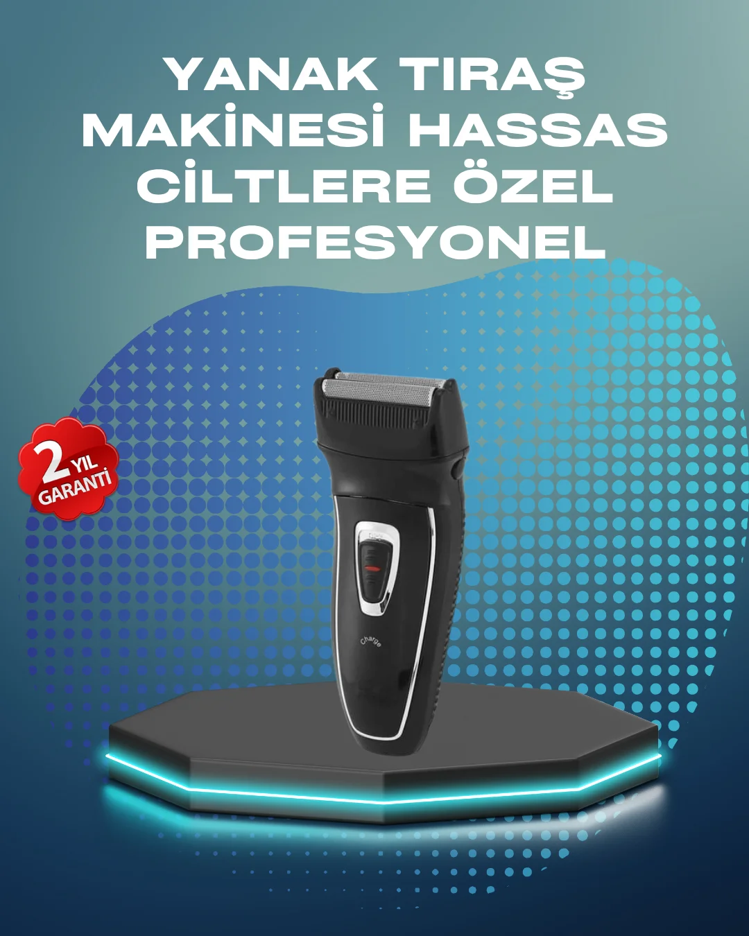 Kablosuz Kuru Tıraş Makinesi Folyo Başlıklı Kablosuz Kuru Tıraş Makinesi Folyo Başlıklı