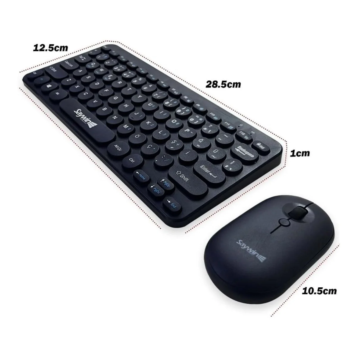Kablosuz Lacivert Bluetooth Klavye Mouse Seti – Yuvarlak Tuşlu Tasarım, Türkçe Q Dizilim, Taşınabilir, Ev Ve Ofis Kullanımına Uygun Bx40 Fiyatı, Yorumları ve Özellikleri