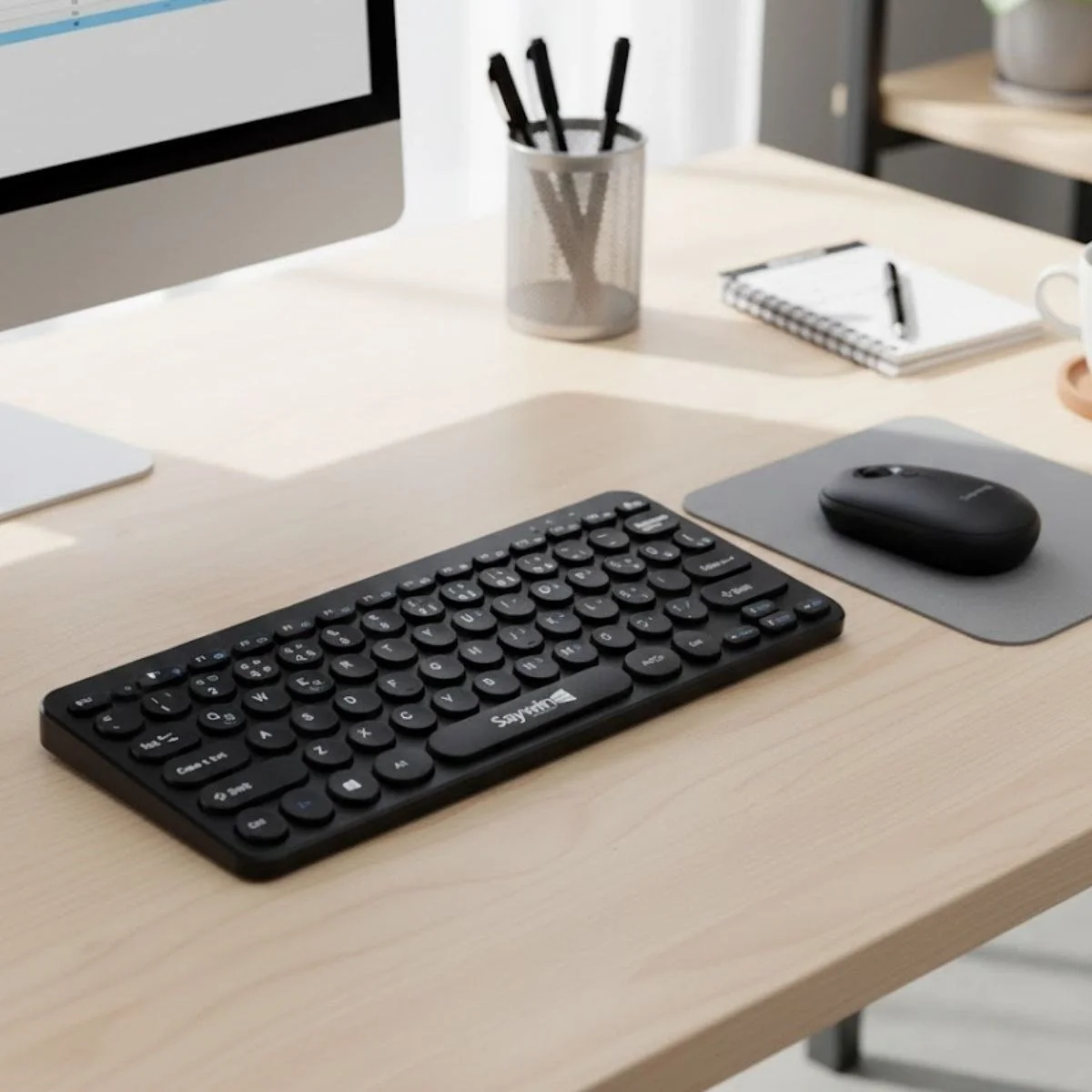 Kablosuz Lacivert Bluetooth Klavye Mouse Seti – Yuvarlak Tuşlu Tasarım, Türkçe Q Dizilim, Taşınabilir, Ev Ve Ofis Kullanımına Uygun Bx40 Fiyatı, Yorumları ve Özellikleri