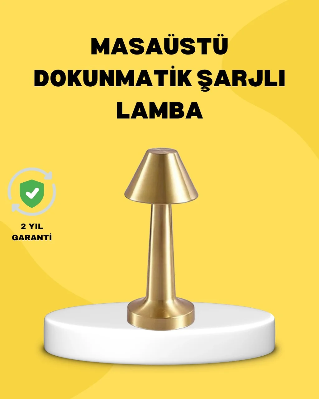 Kablosuz Led Masa Lambası 1800mah 3 Renk Aydınlatma Dokunmatik Di