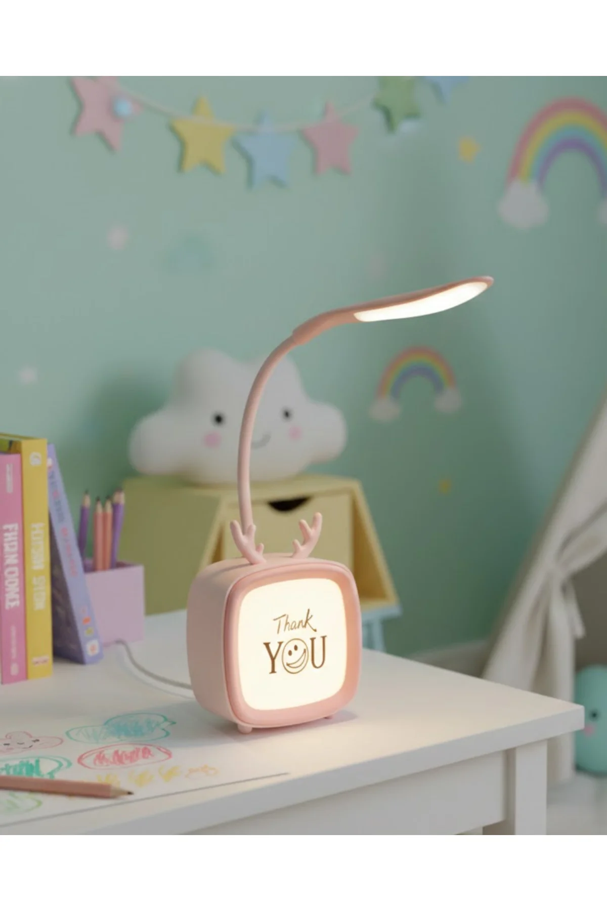 Kablosuz LED Masa ve Gece Lambası Dekoratif Şarjlı Tasarım