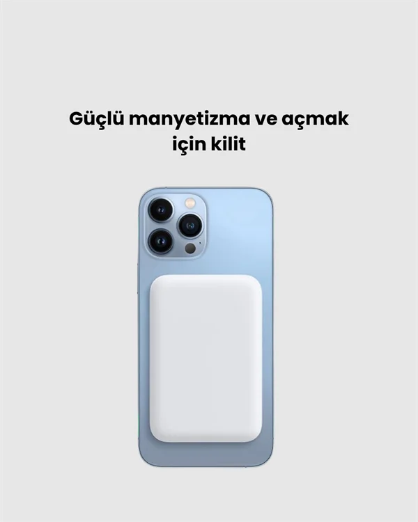 Kablosuz MagSafe Powerbank iPhone Uyumlu, 10000 mAh, Isı Dağılımlı Fiyatı, Yorumları ve Özellikleri