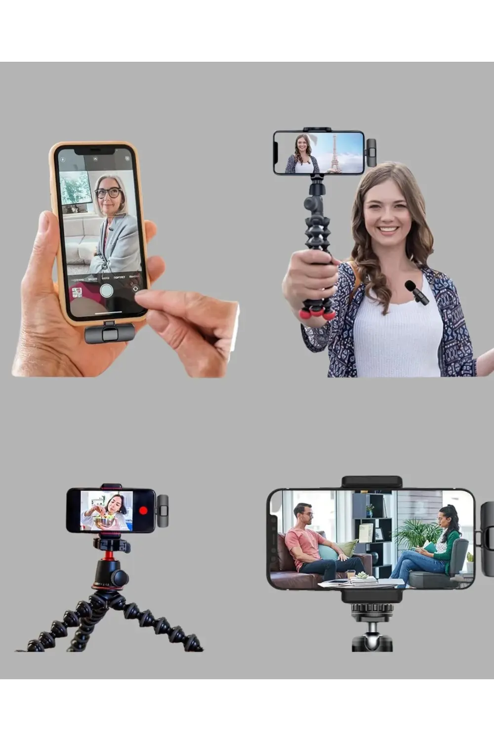 Kablosuz Mikrofon - Telefon ve Bilgisayar Uyumlu