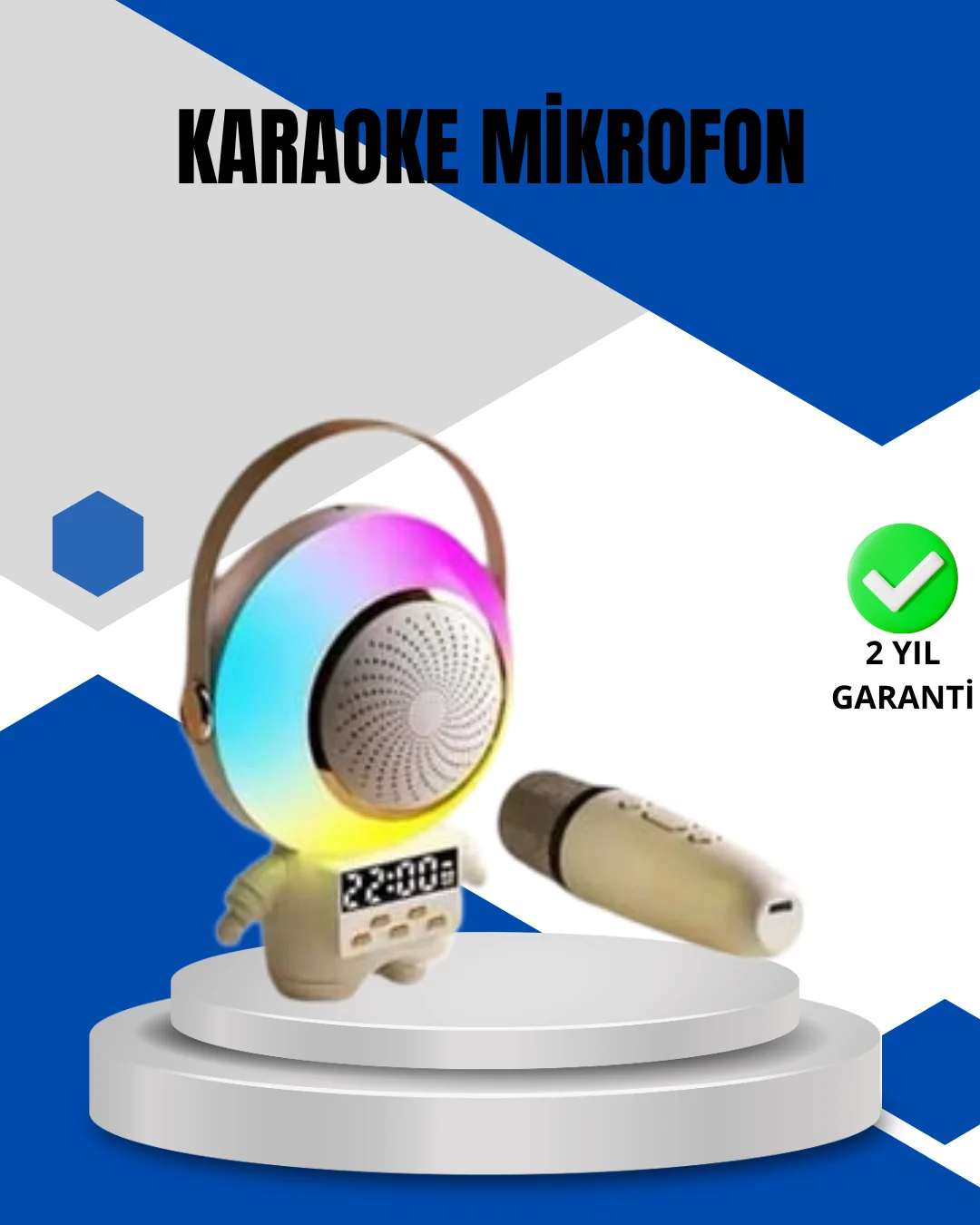 Kablosuz Mikrofonlu Astronot Tasarım Bluetooth Speaker Karaoke Kablosuz Mikrofonlu Astronot Tasarım Bluetooth Speaker Karaoke