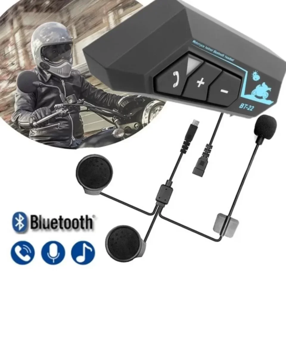 Kablosuz Motosiklet Kask Kulaklığı Bluetooth Mikrofonlu Sürüş Sistemi - Hands Free