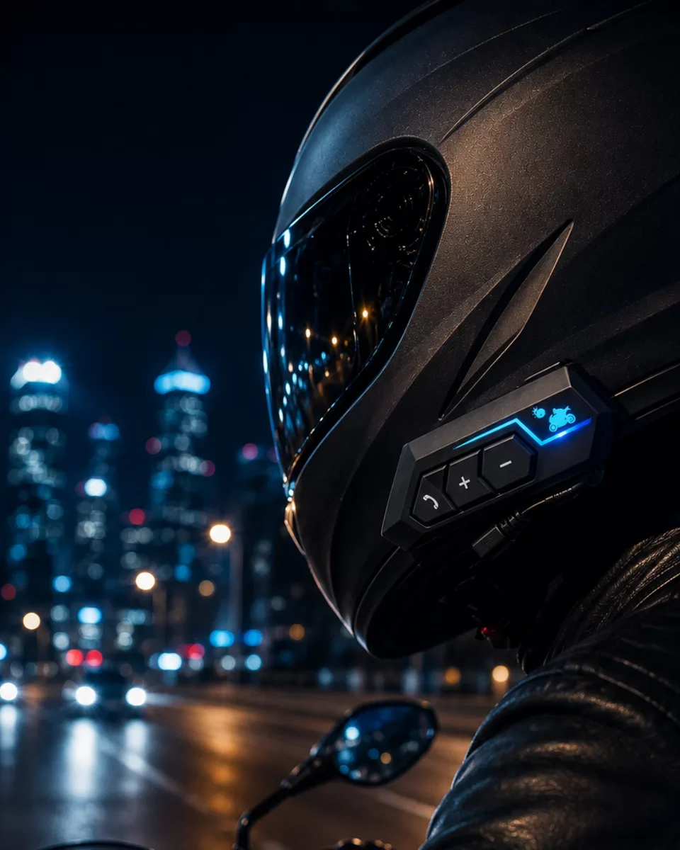 Kablosuz Motosiklet Kask Kulaklığı – Bluetooth Mikrofonlu Sürüş Intercomu