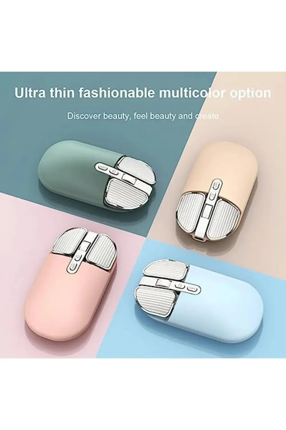 Kablosuz Mouse Ergonomik Sessizlik Tıklayın Dizüstü Bilgisayar PC