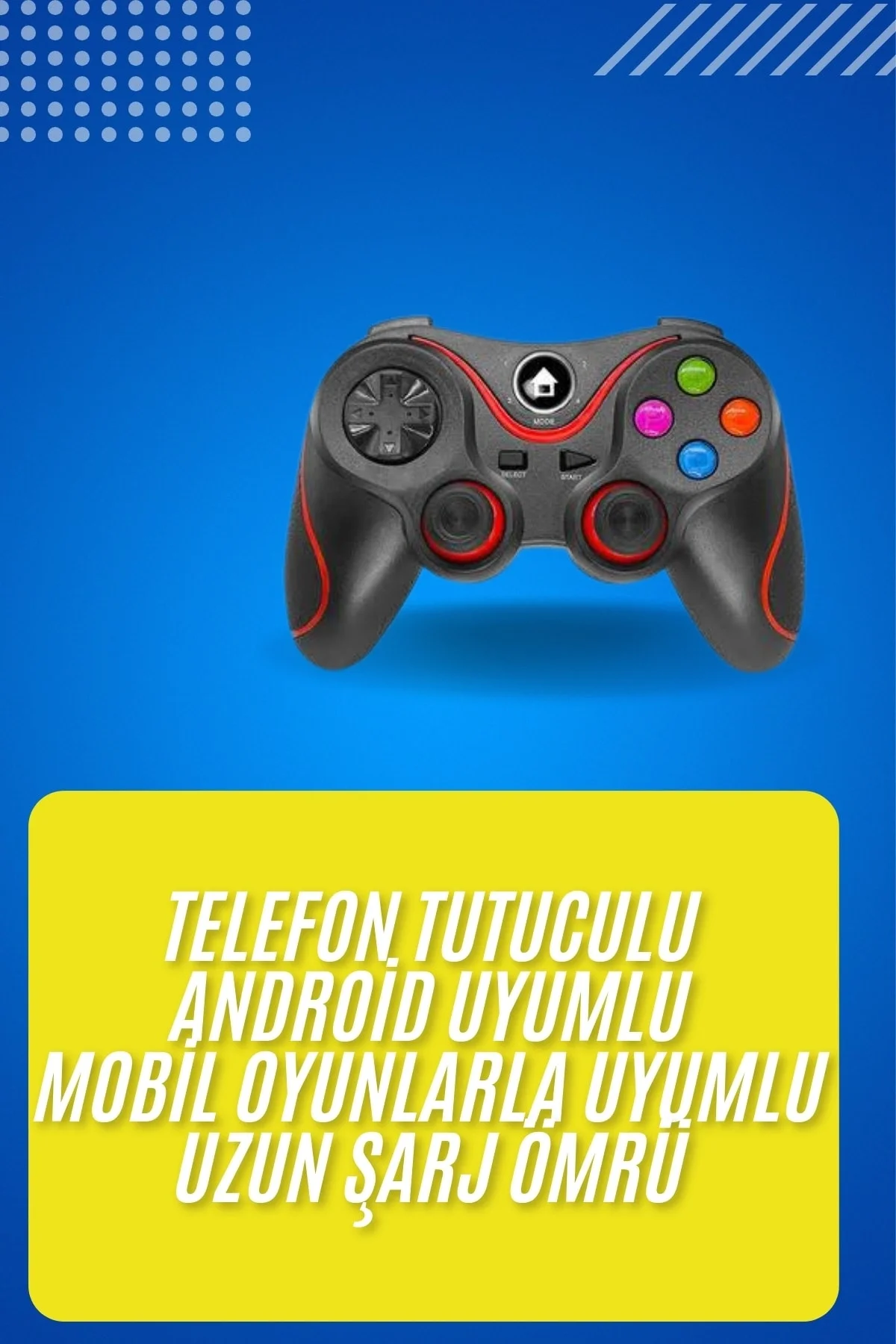 Kablosuz Oyun Kolu Bluetooth Joystick Gamepad Android Uyumlu Fiyatı, Yorumları ve Özellikleri