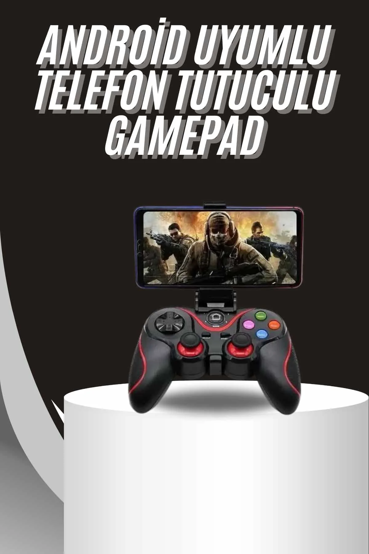 Kablosuz Oyun Kolu Bluetooth Joystick Gamepad Android Uyumlu